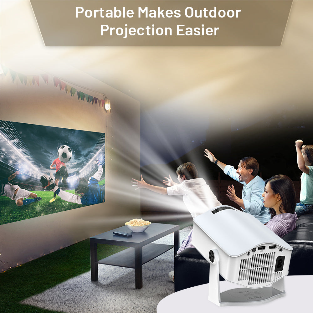 WEXC HM400Pro Smart Projector Native 720P 200 ANSI Android 11 WiFi 6
