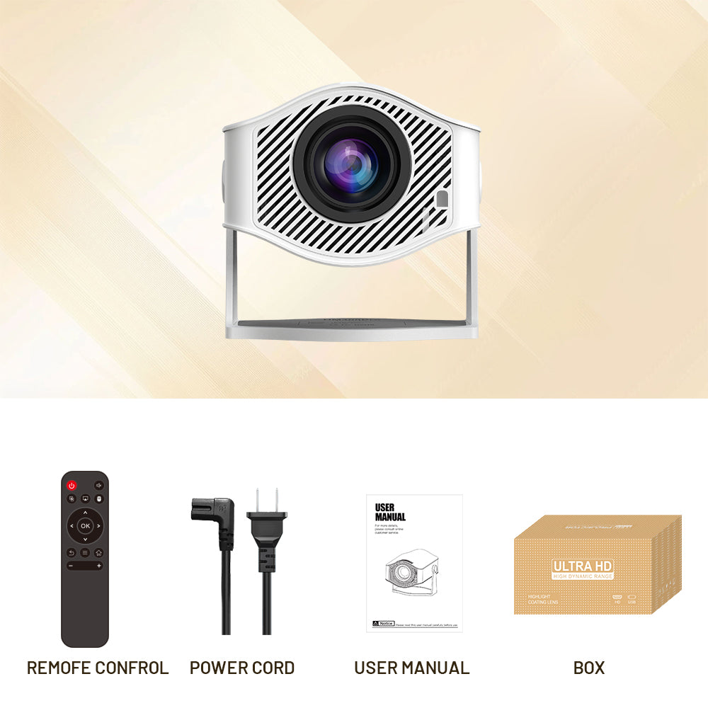 WEXC HM400Pro Smart Projector Native 720P 200 ANSI Android 11 WiFi 6